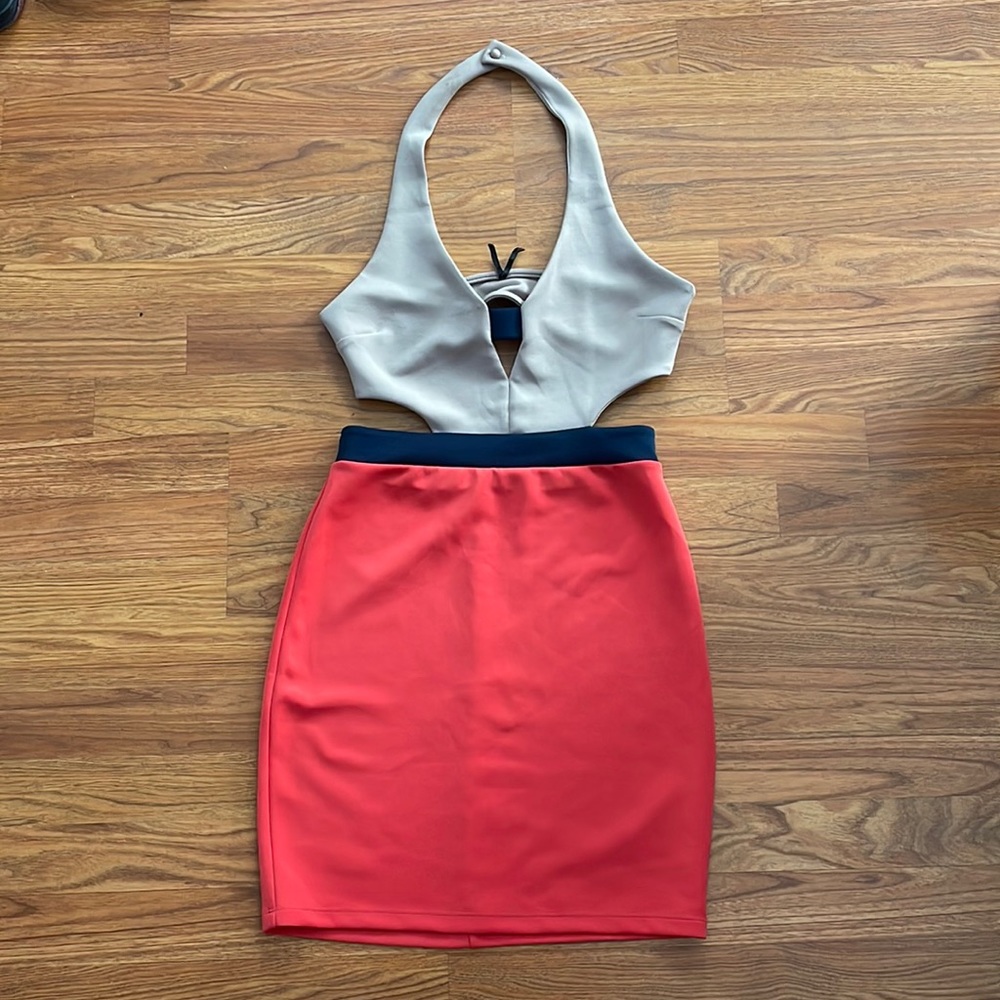 Cut out mini dress